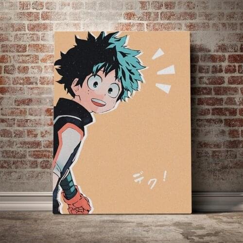 Characters Wall Art Izuku Midoriya Deku BNHA Anime Canvas Home Decor Painting HD Print Modern Posters Cuadros Modular Pictures