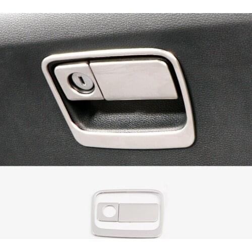Stainless steel Car copilot glove Box handle bowl frame panel Cover Trim Car styling For Honda CR-V CRV 2017 2018 accessories