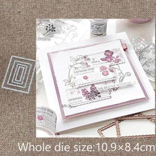 New Design Craft Metal stencil mold Cutting Dies Dot rectangle decoration scrapbook die cuts Album Paper Card Craft Embossing