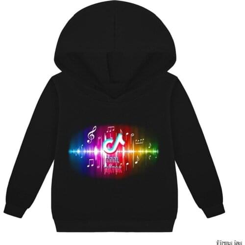 Tik Tok Clothes Sweatshirts Long Sleeve Christmas Shirt Cotton Tik Tok Jacket Kids Boys Girls Autumn Outwear