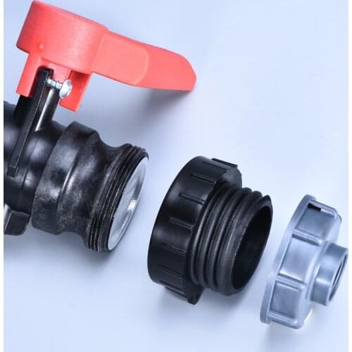IBC Tank Adapter for Schutz Valve 62mm Fine thread to 60mm Coarse thread fittings Garden water tank Connector 1Pcs