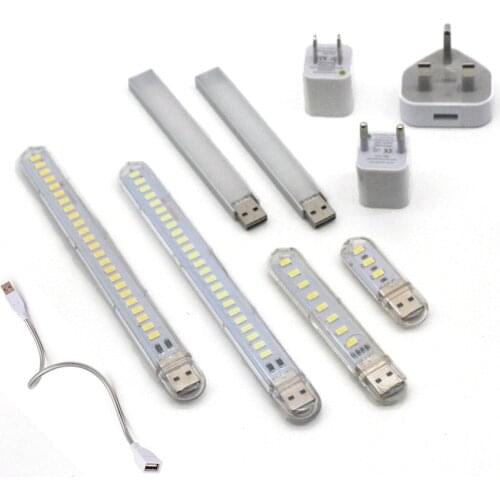 Portable Mini USB LED Night light 24 led Camping lamp For Reading Bulb Laptops Computer Notebook Mobile Power Charger Warm White