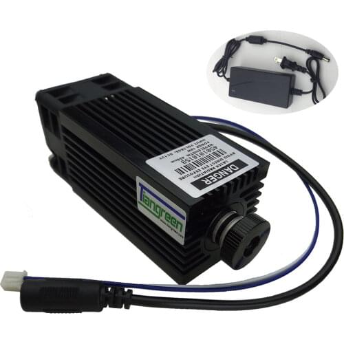 Tgleiser high power 10w blue laser diode engraver machine 450nm 10000mw TTL DIY laser tube free power supply