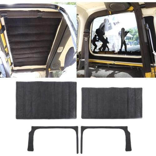 Rear Window & Roof Heat Insulation Cotton Cover For Jeep Wrangler TJ 1997-2006