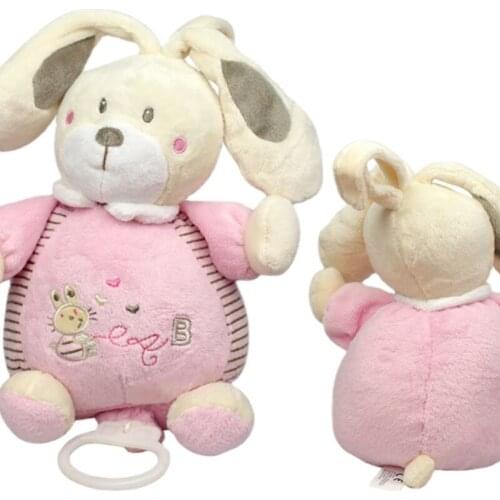 2017 New Hot Belgium in Europe and America brand Animals rabbits The bell No batteries Baby Toys quaity Free shipping