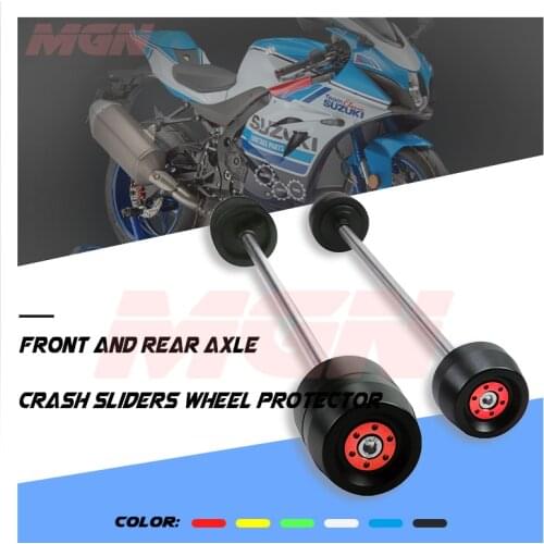 Front REAR Axle Fork Crash Slider For GSXR 1000 GSXR1000 GSX-R1000 2007-2020 Motorcycle Wheel Protector Falling Protection