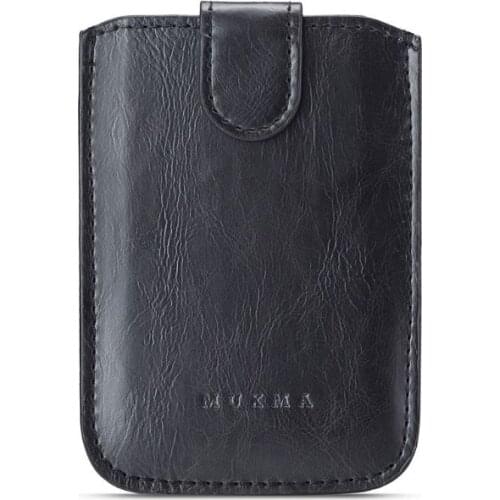 Premium Quality PU Leather Wallet Card Bag Adhesive Holder Case Pouch Sticker for Cell Phone