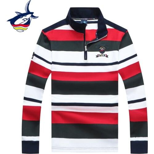 High Quality Mens Striped Sweater 3D Embroidery Pullover Men pull homme hiver Tace & Shark Brand Knitwear Casual Sweaters Men