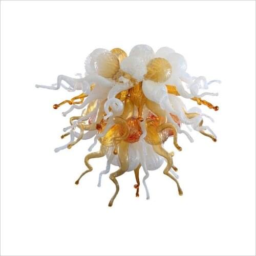 Bright Colorful Modern Pendant Lamps Multi Color Blown Glass Air Shipping AC Led Bulbs 120v/240v Large Villa Light