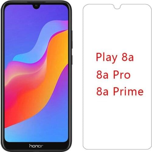 Tempered glass on honor play 8a pro prime protective glass for huawei honor8a 8 a a8 8apro 8aprime screen protector 9h