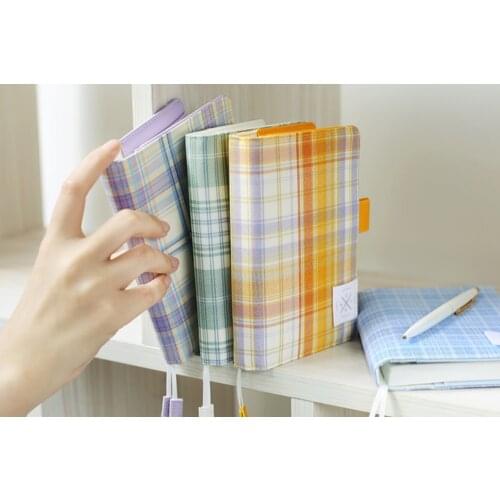 2020 summer time stage design A6 a5 notebook stationery diary billbook hobo specifications notebook Scotland tartan with core