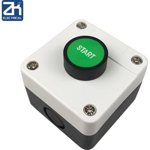 Green Button Control Box Waterproof Switch Hb2-B101 Often Open Elevator Button