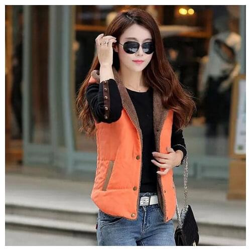 Woman Jacket Vest Special Clearance Autumn Winter Vest Womens Short Vest Sleeveless Cotton Coat Jacket Chaleco Mujer