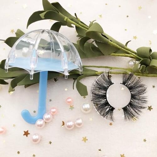 Umbrella eyelash box Delicate popular 25MM eyelash box lovely eyelash packaging custom LOGO