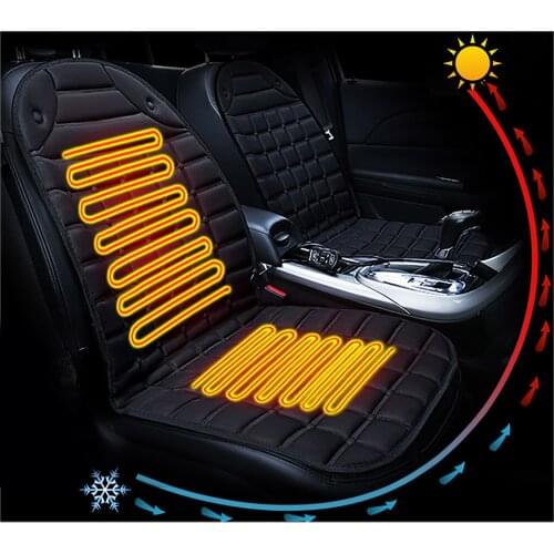 2pcs Heated Car Seat Cover Heating Electric Car Seat Cushion Hot Warm Universal Winter Black/gray/red/blue/brown Car Accessories