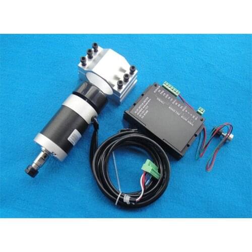 400w ER11 12000RPM BL DC spindle motor&PWM MACH3 Driver controller&mount bracket CNC DIY kits