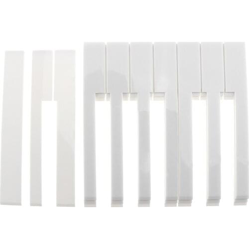 52pcs Piano Accessories Piano Keytop Repair Parts with White Color for Piano
