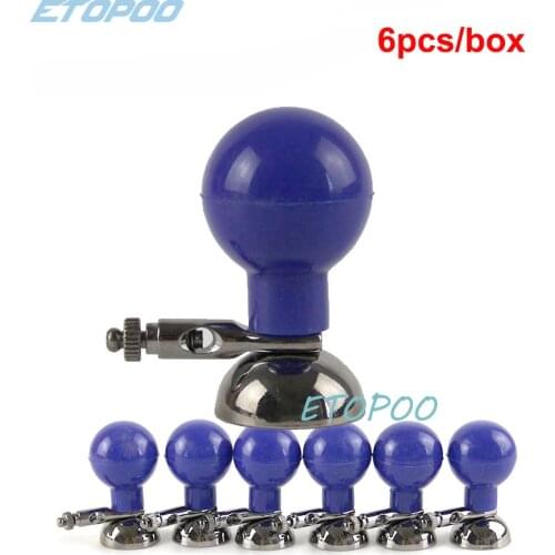 6pcs/lot ECG machine lead wire accessories soft ball gray dual-use suction ball 3.0/4.0 universal chest electrode