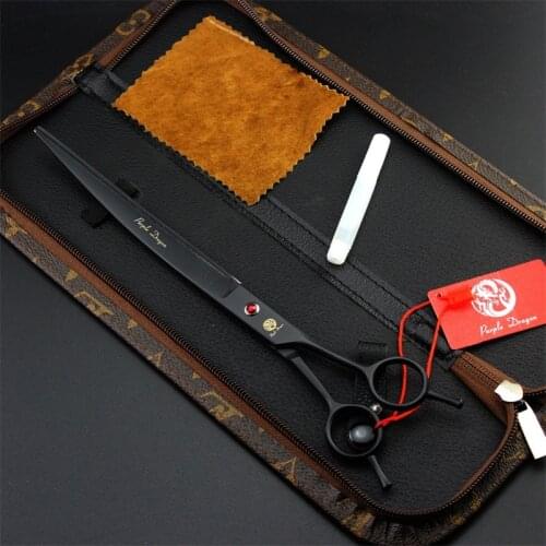 9 inch long premium super sharp professional high quality dog grooming scissors pet scissors curved dogs shears with case