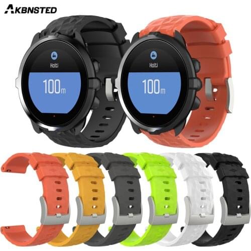 AKBNSTED Silicone Replacement Watch Band Wrist Strap Bracelet for Suunto 9 D5 D5I Suunto Spartan Sport Wrist HR Baro Smart Watch