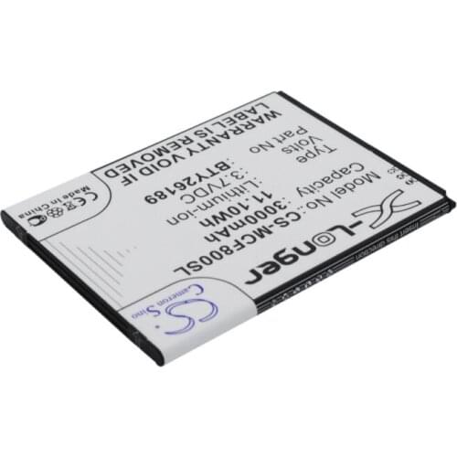 Cameron Sino 3000 mAh battery for MOBISTEL Cynus F8 BTY26189 BTY26189Mobistel/STD Mobile, SmartPhone Battery