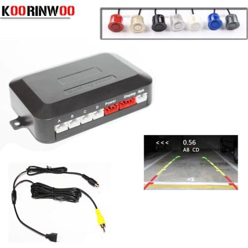 Koorinwoo Dual Core CPU Car Video Parking Sensor Reverse Backup Radar Assistance Show distance Parking Monitor Digital Display