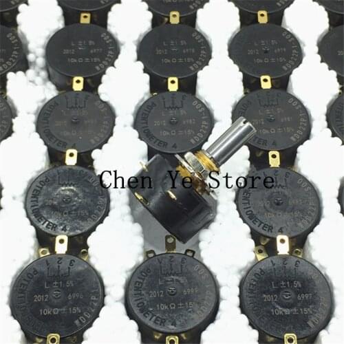 Free Shipping1PCS 100% new Original Conductive plastic potentiometer WDD22P1 1K 2K 5K 10K 360 degree rotation