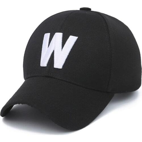 Adjustable 3D Embroidery Baseball Cap Hat Letter W Cap Twill Low Profile Dad Hat Outdoor Sports Caps for Golf Fishing Sun Hat