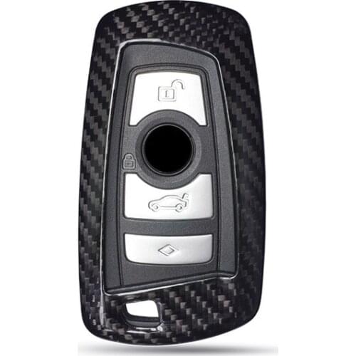 Real Carbon Fiber Car key Case key cover For BMW 520 525 f30 f10 F18 118i 320i 1 3 5 7Series X3 X4 M3 M4 M5 E34 E90 E60 E36