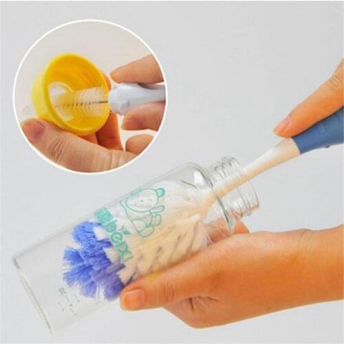 Baby Bottle Brushes For Cleaning Kids Milk Feed Bottle Nipple Pacifier Nozzle Spout Tube Cleaning Brush Sets