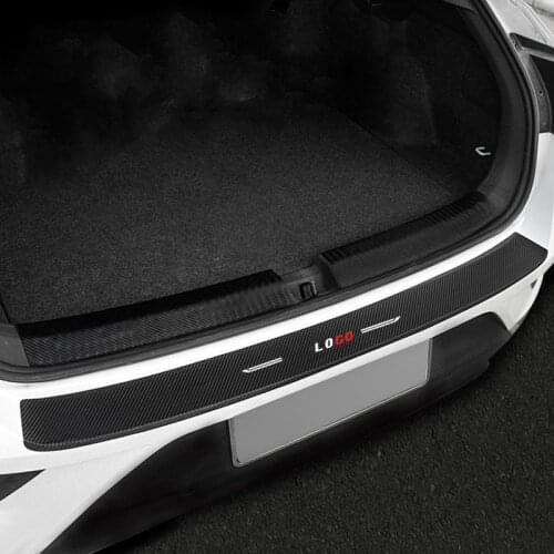 For Mitsubishi ASX 2013-2019 Wear-resistant leather Rear Bumper Protector Sill Trunk Guard Cover Trim car styling accessories