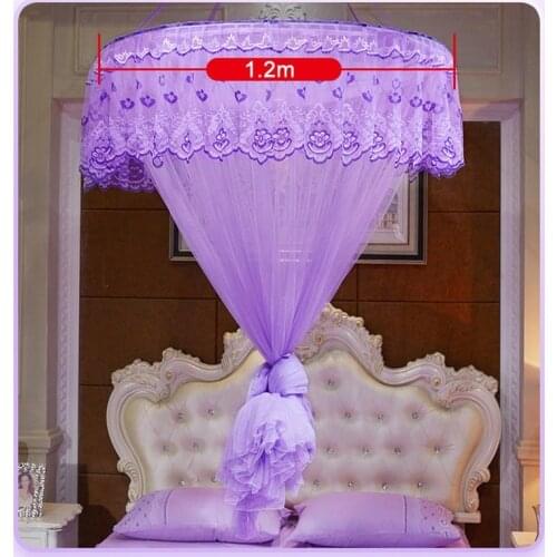 Round Lace Curtain Dome Princess Queen Bed Canopy Netting Mosquito Nets Home Decal Princess Bed Nets SNO88