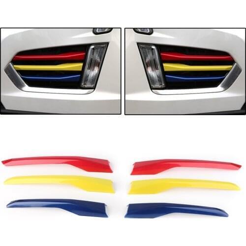 Front Fog Light Lamp Cover Trims Deco For 2016 Cadillac XT5 Decoration 3 Colors