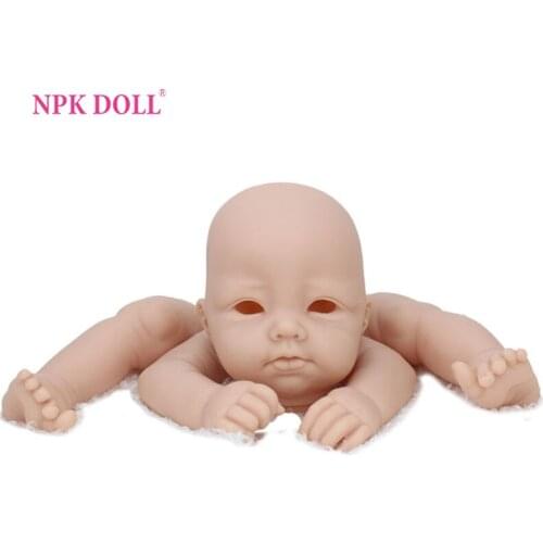 Reborn Doll Kits 22 inch Handmade Artist Work Lifelike Realistic Babies Girls Birthday Gift Soft Silicone Educational Vinyl