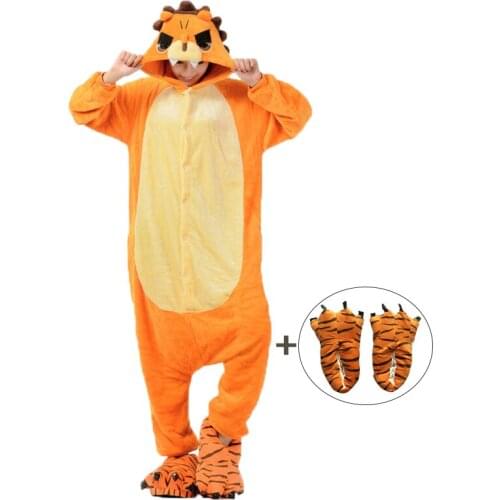 Cartoon Kigurumis Onesies Sleepwear for Adult Animal Lion Women Pajama Homewear Jumpsuit Pyjamas Cosplay Unisex Costume