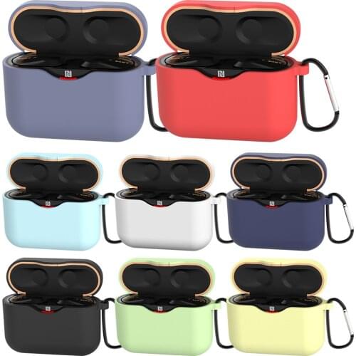 Soft Silicone Protective Case Cover for Sony WF-1000XM3 Earphone Bluetooth Headset Opening Full Cover Colors Case for WF1000XM3
