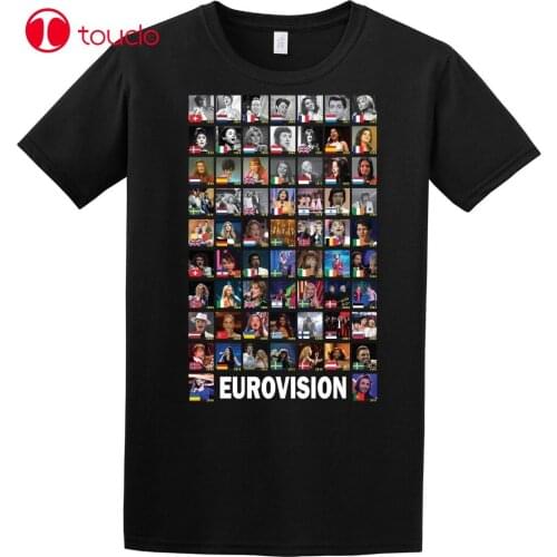 New 2020 Summer Style T-Shirt Eurovision Winners 1956-2020 T Shirt T Shirts Funny Tshirts