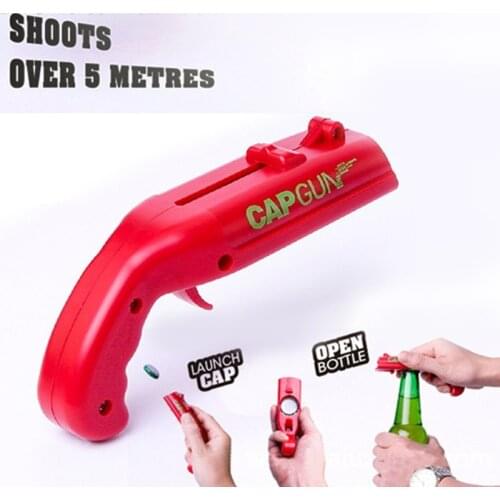 2021 New Flash Cap Gun Creative Flight Cap Launcher Bottle Beer Bottle Opener Home Tools