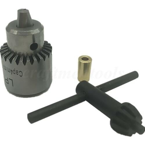 Electric Drill Chuck 0.3-4mm Jt0 Taper Mounted Lathe Chucks + 3.17mm Motor Shaft
