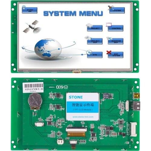 STONE HMI Serial LCD Display Module with Program + Touch Screen for Equipment Control Panel