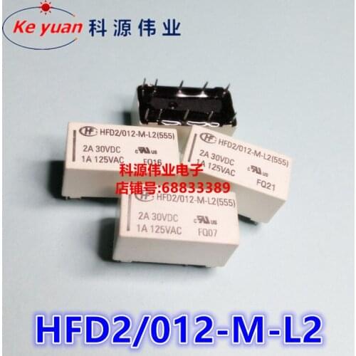 Relay HFD2 012-M-L2 10PIN 2A30VDC
