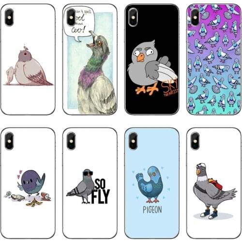 Cute Pigeon Bird Silicone Phone Case For Xiaomi Redmi 9T 9C 9A 7 7A K20 6 6A S2 Redmi Note 9S 9T 9 8 8T 7 6 5A Pro