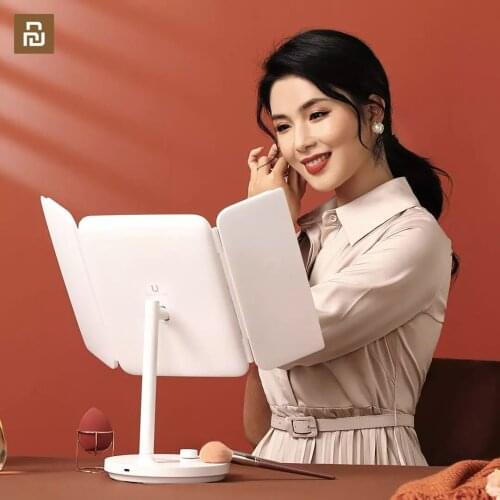 Xiaomi youpin JotunJudy Lighted Vanity Mirror With Lights 1X2X5XMagnification Touch Control Timing LED Folding Makeup Mirror