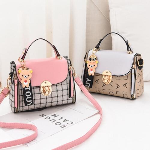 Ladies Shoulder Bags New Cute Type PU High Quality Hot Sale Girls Diagonal bag Color Matching Casual Fashion Small Bags S2257