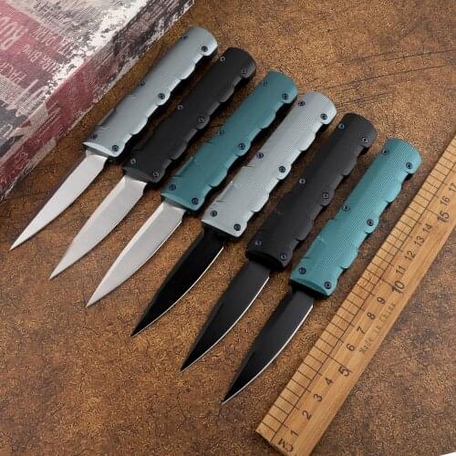 Outdoor tactical mini sharp D2 blade aluminum handle outdoor hunting survival self-defense tool kitchen fruit utility knife