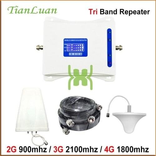 Tri band for 2G 3G 4G lte mobile network booster