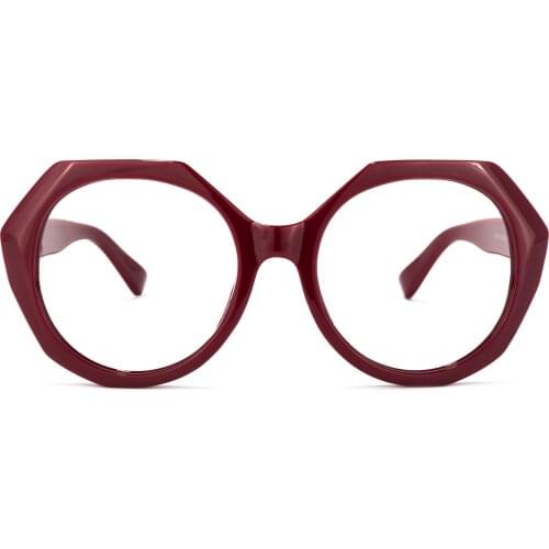 Zeelool Stylish Oversized Geometric Eyeglasses with Clear Lens for Women OP166621