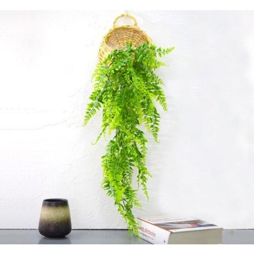 2/3/5 PCS Green Rattan Plants Artificial plant Family Garden Wedding Decoration Christmas Home Decor Interior Wall Decoration