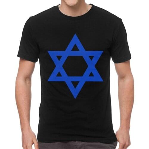 Star Of David Israel Flag Tshirts Men Leisure Tees Top Cotton T Shirts Short Sleeve Israeli Pride T-shirt Gift Idea Merch