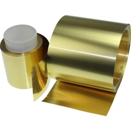 1Meter/LOT HIGH QUALITY Brass Strip Thickness 0.1/0.2/0.3/0.4/0.5/0.6/0.7/0.8/1.0*W200MM Sheet Foil Plate H62